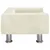 Produktbild 4 för Barnsoffa gräddvit 50x40x26,5 cm sammet