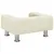 Produktbild 5 för Barnsoffa gräddvit 50x40x26,5 cm sammet