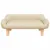 Produktbild 3 för Barnsoffa gräddvit 70x40x24 cm tyg