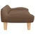 Produktbild 4 för Barnsoffa brun 70x40x24 cm tyg