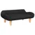 Produktbild 2 för Barnsoffa svart 70x40x24 cm tyg
