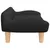 Produktbild 4 för Barnsoffa svart 70x40x24 cm tyg