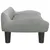 Produktbild 4 för Barnsoffa ljusgrå 70x40x24 cm sammet
