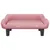 Produktbild 3 för Barnsoffa rosa 70x40x24 cm sammet