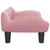 Produktbild 4 för Barnsoffa rosa 70x40x24 cm sammet