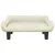 Produktbild 3 för Barnsoffa gräddvit 70x40x24 cm sammet