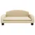 Produktbild 3 för Barnsoffa gräddvit 70x45x30 cm tyg