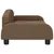 Produktbild 4 för Barnsoffa brun 70x45x30 cm tyg