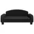 Produktbild 3 för Barnsoffa svart 70x45x30 cm tyg