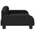 Produktbild 4 för Barnsoffa svart 70x45x30 cm tyg