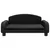 Produktbild 3 för Barnsoffa svart 70x45x30 cm konstläder