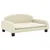Produktbild 2 för Barnsoffa gräddvit 70x45x30 cm konstläder