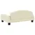 Produktbild 5 för Barnsoffa gräddvit 70x45x30 cm konstläder