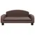 Produktbild 3 för Barnsoffa brun 70x45x30 cm konstläder
