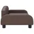 Produktbild 4 för Barnsoffa brun 70x45x30 cm konstläder
