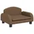 Produktbild 2 för Barnsoffa brun 50x40x30 cm tyg