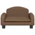 Produktbild 3 för Barnsoffa brun 50x40x30 cm tyg