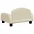 Produktbild 5 för Barnsoffa gräddvit 50x40x30 cm konstläder