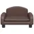 Produktbild 3 för Barnsoffa brun 50x40x30 cm konstläder