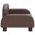 Produktbild 4 för Barnsoffa brun 50x40x30 cm konstläder