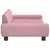 Produktbild 4 för Barnsoffa rosa 100x54x33 cm sammet