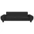 Produktbild 3 för Barnsoffa svart 100x54x33 cm sammet