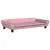 Produktbild 2 för Barnsoffa rosa 100x50x26 cm sammet