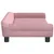 Produktbild 4 för Barnsoffa rosa 100x50x26 cm sammet