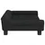 Produktbild 4 för Barnsoffa svart 100x50x26 cm sammet