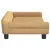 Produktbild 4 för Barnsoffa brun 100x50x26 cm sammet
