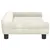 Produktbild 4 för Barnsoffa gräddvit 100x50x26 cm sammet