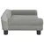 Produktbild 4 för Barnsoffa ljusgrå 70x45x26 cm sammet