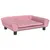 Produktbild 2 för Barnsoffa rosa 70x45x26 cm sammet