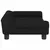 Produktbild 4 för Barnsoffa svart 70x45x26 cm sammet