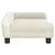 Produktbild 4 för Barnsoffa gräddvit 70x45x26 cm sammet