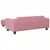 Produktbild 5 för Barnsoffa med fotpall rosa 100x50x30 cm sammet
