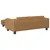Produktbild 5 för Barnsoffa med fotpall brun 100x50x30 cm sammet