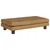 Produktbild 6 för Barnsoffa med fotpall brun 100x50x30 cm sammet