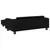 Produktbild 5 för Barnsoffa med fotpall svart 100x50x30 cm sammet