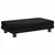 Produktbild 7 för Barnsoffa med fotpall svart 100x50x30 cm sammet