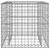 Produktbild 3 för Gabionkorg silver 70x70x65 cm galvaniserat järn