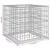 Produktbild 7 för Gabionkorg silver 70x70x65 cm galvaniserat järn
