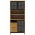 Produktbild 5 för Högskåp FLAM 80x40x180 cm massiv furu