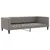 Produktbild 4 för Dagbädd utdragbar med madrasser taupe 90x200 cm tyg