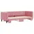 Produktbild 3 för Dagbädd utdragbar rosa 80x200 cm sammet