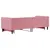 Produktbild 5 för Dagbädd utdragbar rosa 80x200 cm sammet