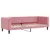 Produktbild 6 för Dagbädd utdragbar rosa 80x200 cm sammet