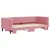 Produktbild 3 för Dagbädd utdragbar rosa 90x200 cm sammet