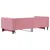 Produktbild 5 för Dagbädd utdragbar rosa 90x200 cm sammet