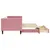 Produktbild 4 för Dagbädd utdragbar med lådor rosa 80x200 cm sammet